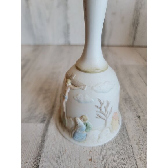 Lefton bell Christopher collection Jesus on cross Vintage xmas decor - Picture 6 of 7